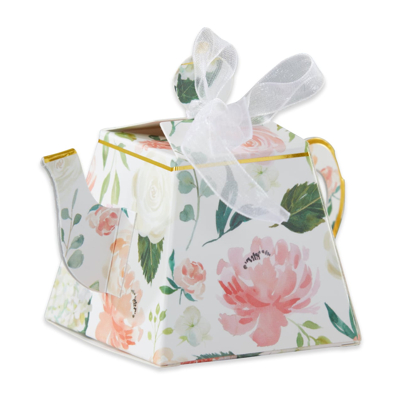 Kate Aspen&#xAE; Brunch Floral Teapot Favor Box Set, 24ct.